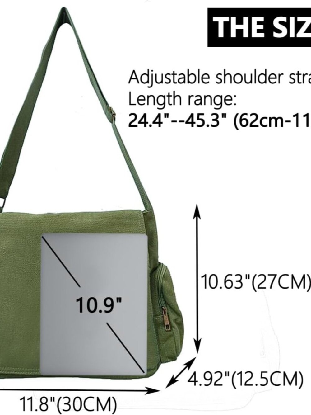 Pattern Messenger Bag Cute Canvas Crossbody Bags Women/Men Shoulder Messenger Pu - Picture 5 of 6
